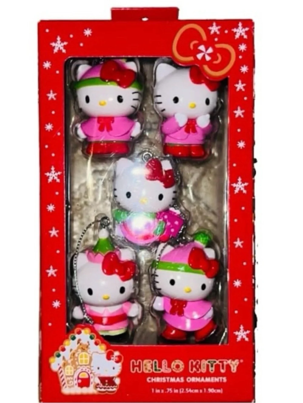 Sanrio Kurt Adler 5 Piece Hello Kitty Miniature Ornament Set
